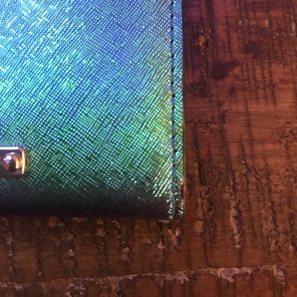 Rebecca Minkoff Blue Green Wallet Card Holder - Picture 6 of 8
